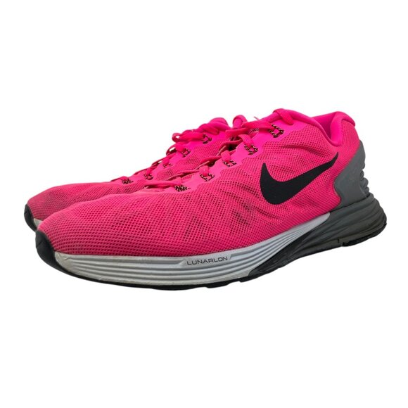 Nike Shoes - Nike Womens 11 Lunarlon Running Shoes Hot Pink Breathable Mesh Athletic Sneakers
